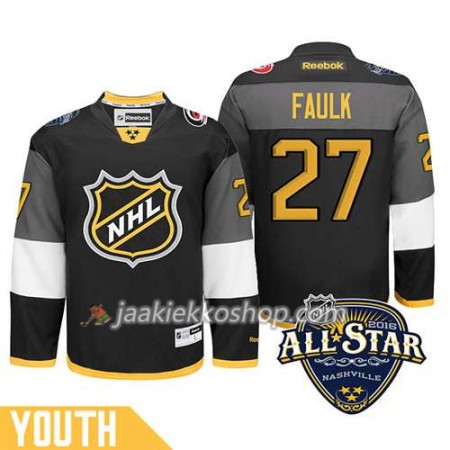 Lapsille NHL 2016 All Star Premier-Carolina Hurricanes Pelipaita Justin Faulk #27 Musta Paita