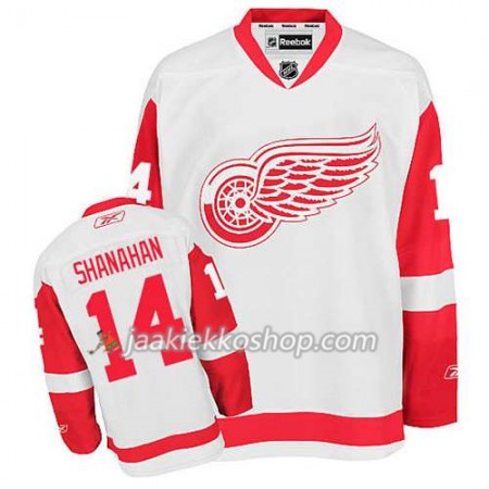 Reebok Miehille NHL Detroit Red Wings Pelipaita Brendan Shanahan #14 Vieras Valkoinen