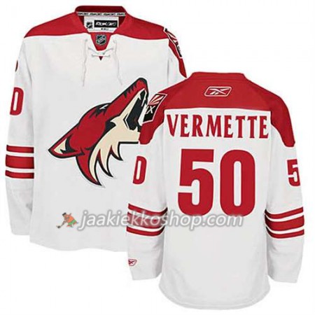 Reebok Miehille NHL Phoenix Coyotes Antoine Vermette 50 Valkoinen Vieras