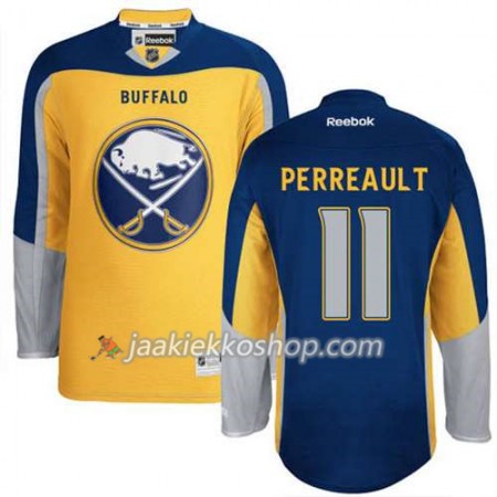 Reebok Miehille NHL Buffalo Sabres Pelipaita Gilbert Perreault #11 Uusi Kolmas Kulta