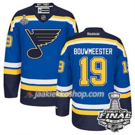 Reebok NHL St. Louis Blues Pelipaita Jay Bouwmeester #19 Sininen Koti 2016 Stanley Cup