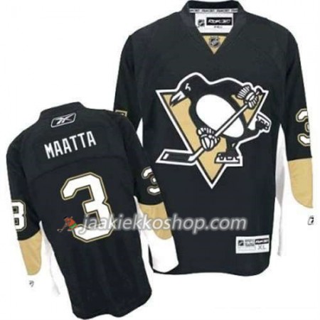 Reebok Miehille NHL Pittsburgh Penguins Pelipaita Olli Maatta 3 Musta Koti