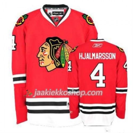 Reebok Miehille NHL Chicago Blackhawks Pelipaita Niklas Hjalmarsson 4 Punainen Koti