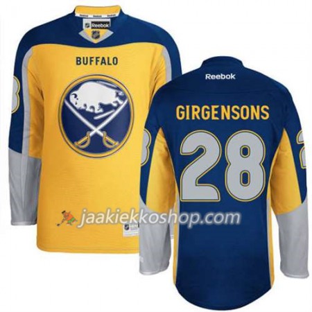 Reebok Miehille NHL Buffalo Sabres Pelipaita Zemgus Girgensons #28 Uusi Kolmas Kulta
