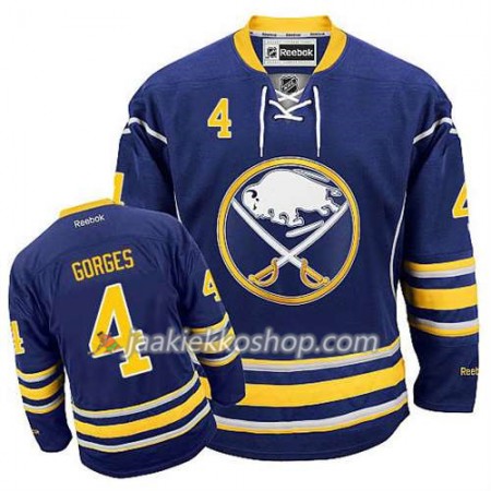 Reebok Miehille NHL Buffalo Sabres Pelipaita Josh Gorges #4 Koti Kulta