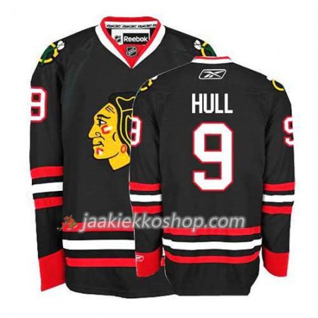 Reebok Miehille NHL Chicago Blackhawks Pelipaita Bobby Hull #9 Kolmas Musta