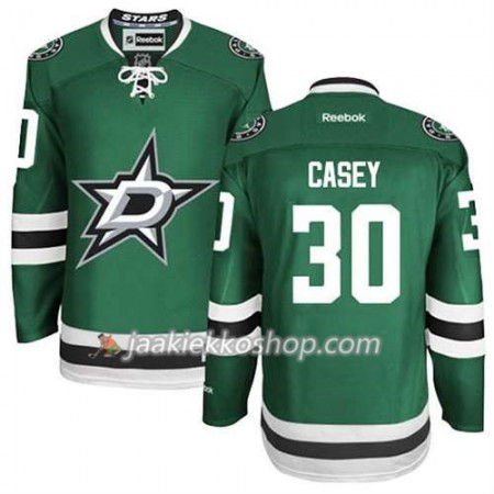 Reebok Miehille NHL Dallas Stars Pelipaita Jon Casey #30 Koti Musta