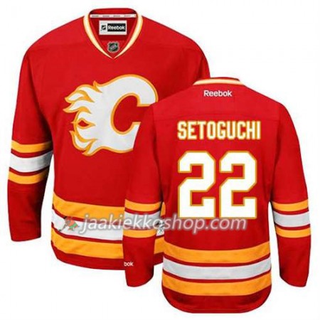 Reebok Miehille NHL Calgary Flames Pelipaita Devin Setoguchi #22 Kolmas Punainen