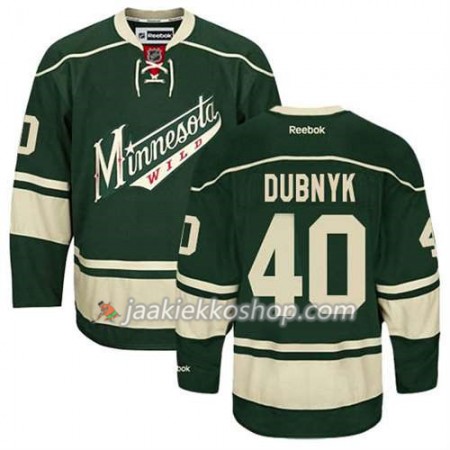 Reebok Miehille NHL Minnesota Wild Pelipaita Devan Dubnyk #40 Kolmas Vihreä