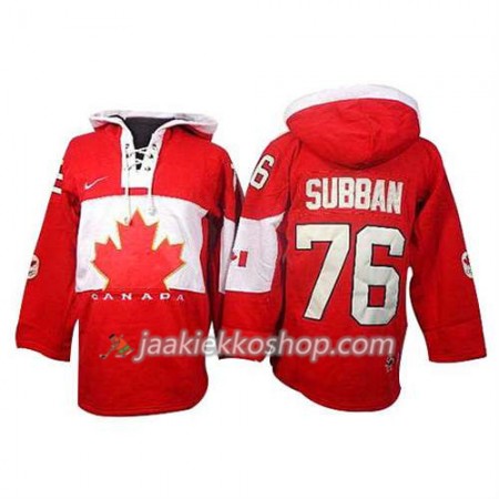 Reebok Miehille NHL Premier Kanada Team Pelipaita P.K Subban #76 Premier Olympic Punainen Paita