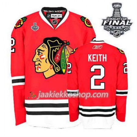 Reebok Nainen NHL Chicago Blackhawks Pelipaita Duncan Keith #2 Koti Punainen 2015 Stanley Cup Reebok Nainen NHL Chicago Blackhawks Pelipaita Duncan Keith #2 Koti Punainen 2015 Stanley Cup