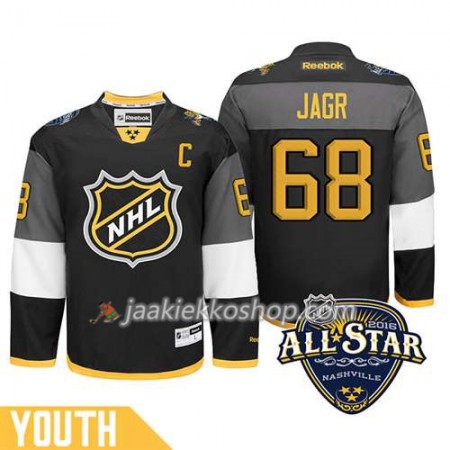 Lapsille NHL 2016 All Star Captain-Florida Panthers Pelipaita Jaromir Jagr #68 Musta Paita