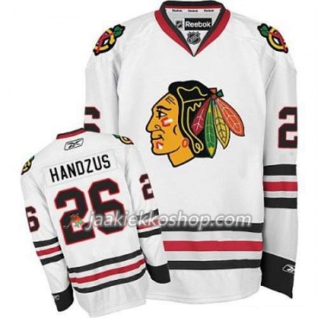 Reebok Nainen NHL Chicago Blackhawks Pelipaita Michal Handzus 26 Valkoinen Vieras