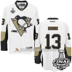 Reebok NHL Pittsburgh Penguins Pelipaita Nick Bonino #13 Valkoinen Vieras 2016 Stanley Cup