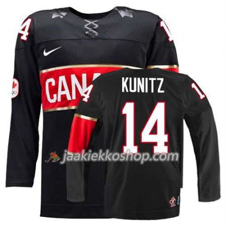 Reebok Nainen NHL Premier Kanada Team Pelipaita Chris Kunitz #14 Kolmas Musta Paita