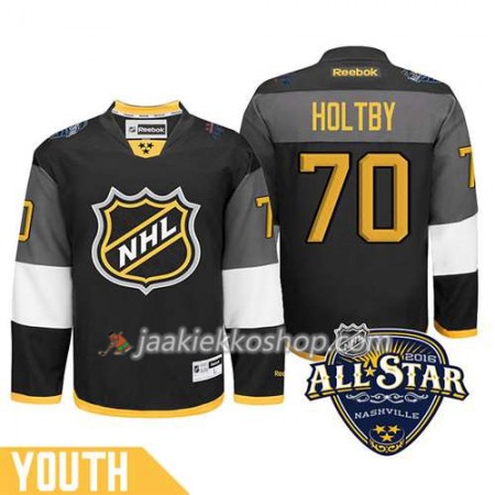 Lapsille NHL 2016 All Star Premier-Washington Capitals Pelipaita Braden Holtby #70 Musta Paita