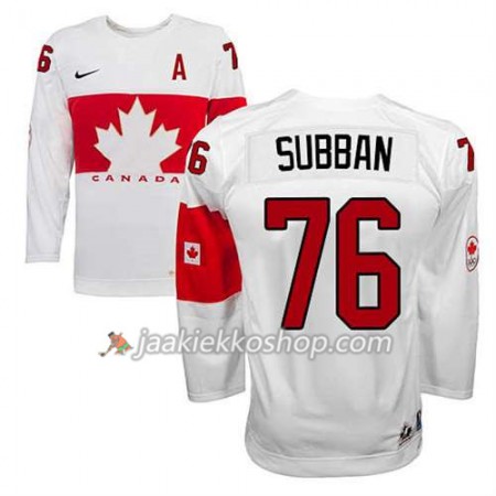 Lapsille NHL Premier Kanada Team Pelipaita P.K Subban #76 Koti Valkoinen Paita