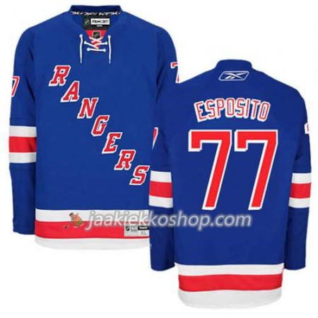 Reebok Miehille NHL New York Rangers Pelipaita Phil Esposito #77 Koti Sininen