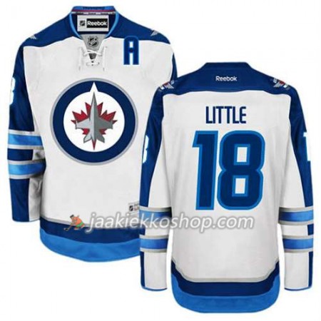 Reebok Miehille NHL Winnipeg Jets Pelipaita Bryan Little #18 Vieras Valkoinen Reebok Miehille NHL Winnipeg Jets Pelipaita Bryan Little #18 Vieras Valkoinen