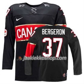 Reebok Nainen NHL Premier Kanada Team Pelipaita Patrice Bergeron #37 Kolmas Musta Paita