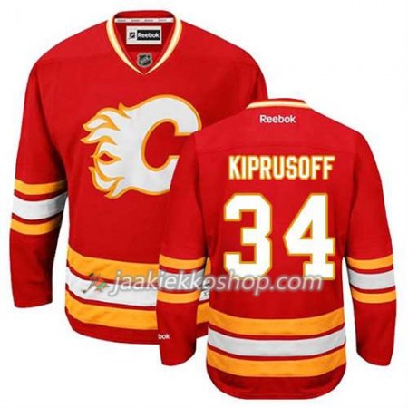 Reebok Miehille NHL Calgary Flames Pelipaita Miikka Kiprusoff #34 Kolmas Punainen