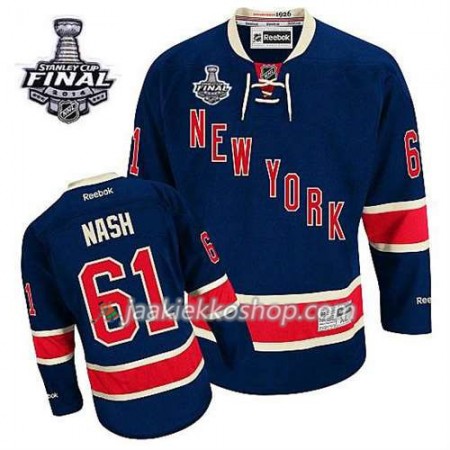 Reebok Miehille NHL New York Rangers Pelipaita Rick Nash #61 Kolmas Sininen 2014 Stanley Cup Reebok Miehille NHL New York Rangers Pelipaita Rick Nash #61 Kolmas Sininen 2014 Stanley Cup