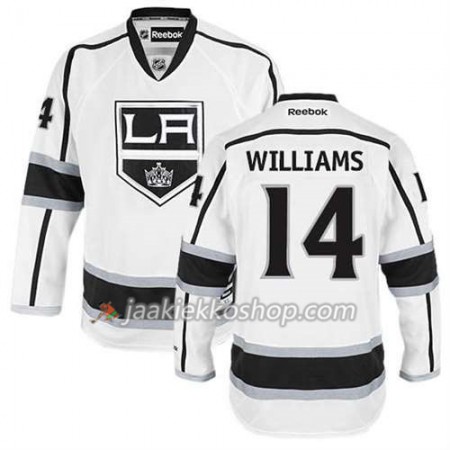 Reebok Miehille NHL Los Angeles Kings Pelipaita Justin Williams #14 Vieras Valkoinen