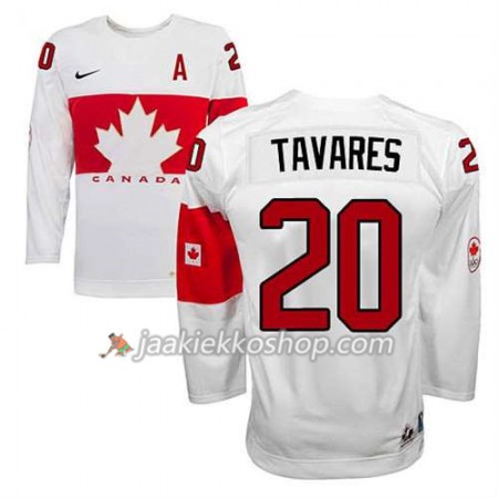 Reebok Miehille NHL Premier Kanada Team Pelipaita John Tavares #20 Koti Valkoinen Paita