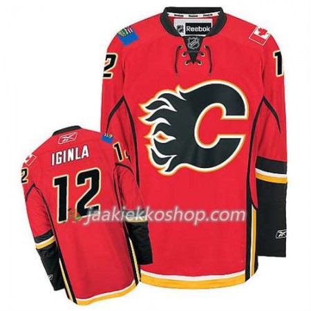 Reebok Miehille NHL Calgary Flames Pelipaita Jarome Iginla #12 Koti Punainen Reebok Miehille NHL Calgary Flames Pelipaita Jarome Iginla #12 Koti Punainen