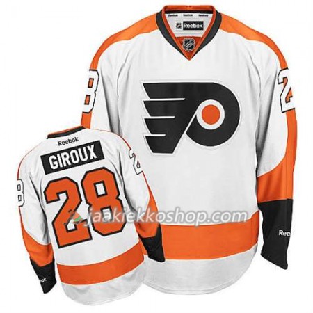 Reebok Miehille NHL Philadelphia Flyers Pelipaita Claude Giroux #28 Vieras Valkoinen