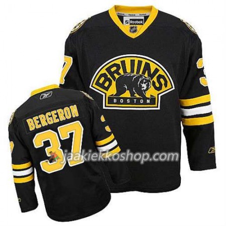 Reebok Miehille NHL Boston Bruins Pelipaita Patrice Bergeron #37 Kolmas Musta