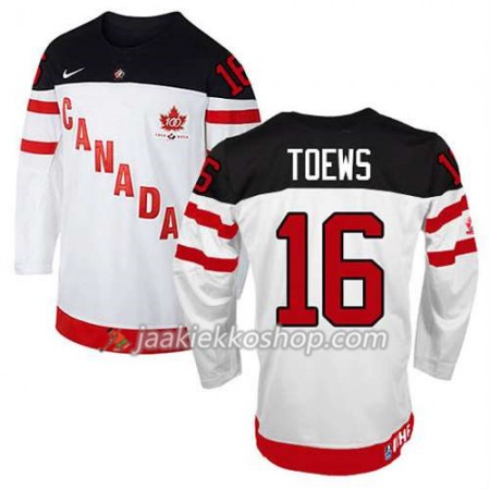 Reebok Miehille NHL Premier Kanada Team Pelipaita Jonathan Toews #16 100th Anniversary Valkoinen Paita