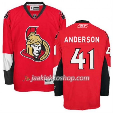 Reebok Miehille NHL Ottawa Senators Pelipaita Craig Anderson #41 Koti Punainen