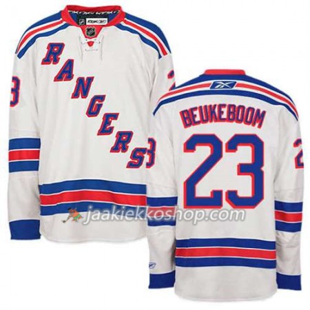 Reebok Miehille NHL New York Rangers Pelipaita Jeff Beukeboom #23 Vieras Valkoinen