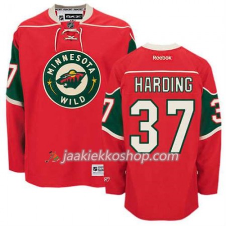 Reebok Miehille NHL Minnesota Wild Pelipaita Josh Harding #37 Koti Punainen