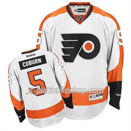 Reebok Miehille NHL Philadelphia Flyers Pelipaita Braydon Coburn #5 Vieras Valkoinen