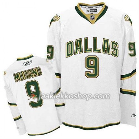 Reebok Miehille NHL Dallas Stars Pelipaita Mike Modano #9 Kolmas Valkoinen