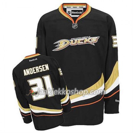 Reebok Miehille NHL Anaheim Ducks Pelipaita Frederik Andersen #31 Koti Musta