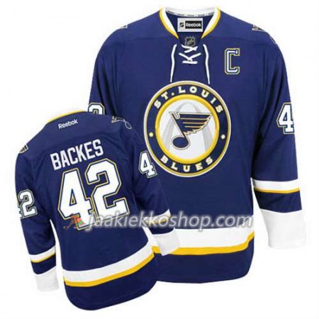 Reebok Miehille NHL St. Louis Blues Pelipaita David Backes #42 Kolmas Sininen