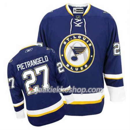Reebok Miehille NHL St. Louis Blues Pelipaita Alex Pietrangelo #27 Kolmas Sininen