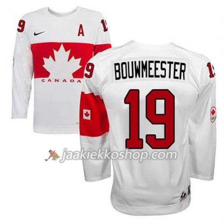 Reebok Nainen NHL Premier Kanada Team Pelipaita Jay Bouwmeester #19 Koti Valkoinen Paita