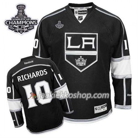 Lapsille NHL Los Angeles Kings Pelipaita Mike Richards #10 Koti Musta 2014 Stanley Cup