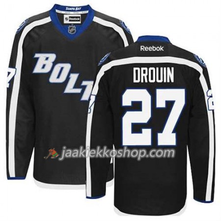 Reebok Miehille NHL Tampa Bay Lightning Pelipaita Jonathan Drouin #27 Kolmas Musta