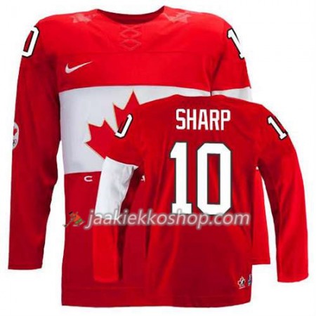 Reebok Miehille NHL Premier Kanada Team Pelipaita Patrick Sharp #10 Vieras Punainen Paita