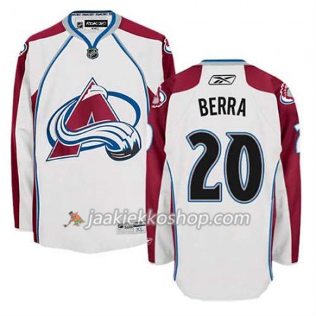 Reebok Miehille NHL Colorado Avalanche Pelipaita Reto Berra #20 Vieras Valkoinen