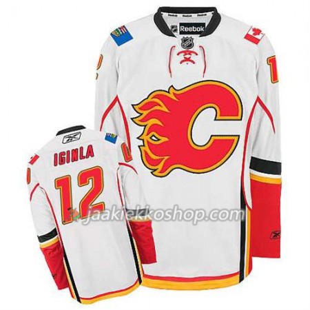 Reebok Miehille NHL Calgary Flames Pelipaita Jarome Iginla #12 Vieras Punainen