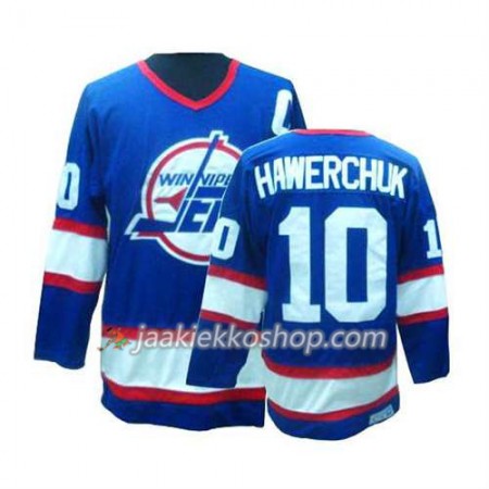 Reebok Miehille NHL Winnipeg Jets Pelipaita Dale Hawerchuk Sininen #10 Valkoinen