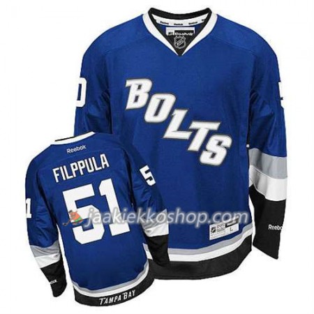 Reebok Miehille NHL Tampa Bay Lightning Pelipaita Valtteri Filppula #51 Kolmas Sininen