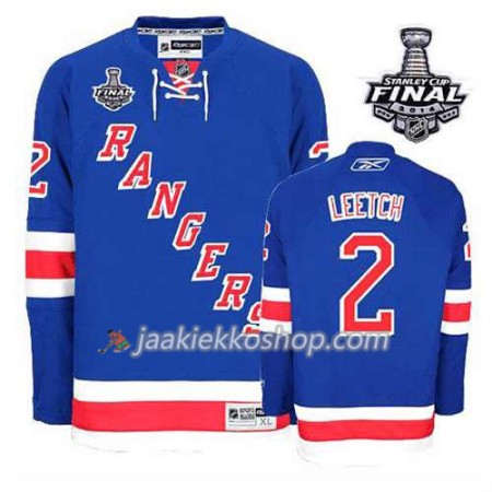 Reebok Miehille NHL New York Rangers Pelipaita Brian Leetch #2 Koti Rick Nash 2014 Stanley Cup