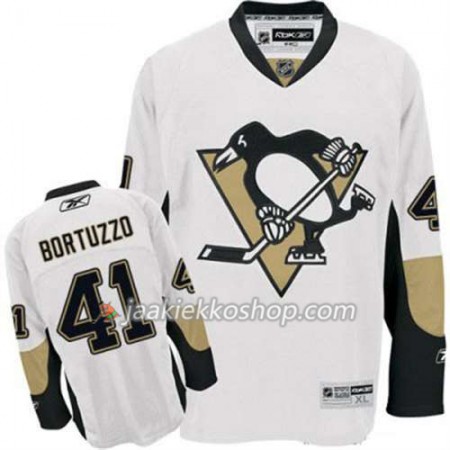 Reebok Miehille NHL Pittsburgh Penguins Pelipaita Robert Bortuzzo 41 Valkoinen Vieras